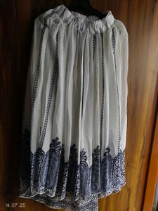 High Low Kurta &amp; Skirt Set