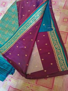Elegant Silk Blend Saree with Blouse