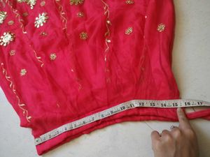 Beautiful Red Rajputi Lehenga Choli Set