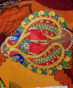Embroidered laddu Gopal dress Pan theme