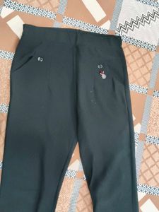 Black Acrylic Stretch Jeggings – Trendy