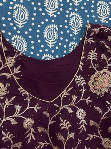 HEAVY Embroidered Purple/Violet Kurta Set
