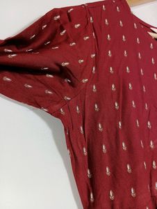 Red Printed Kurti (Women)