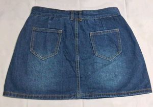 Classic Blue Denim Mini Skirt
