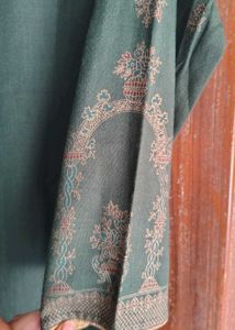 Green Embroidered Kurta Set with Dupatta