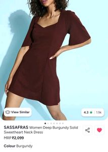 Chic Plum Fit & Flare Dress
