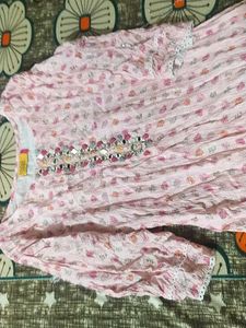 Beautiful Pink Floral Kurta