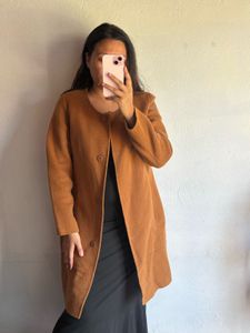 Cozy Brown Button-Up Coat