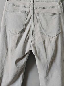 Savana Light blue ripped bootcut jeans