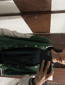 Green Varsity Bomber Jacket