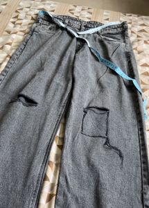 Grey Wash Denim Jeans
