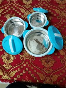 BRANDED NEW CELLO SAPPHIRE CASSEROLE COMBO OF 3