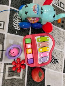 Baby Toys - Elephant Pull Toy &amp; Piano