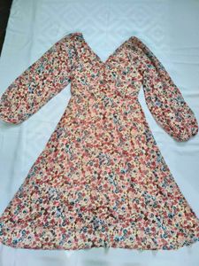 Floral Print Midi Dress
