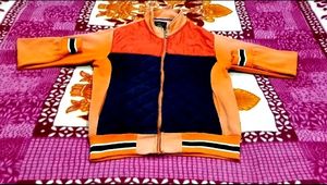Color Block Zip-Up Jacket