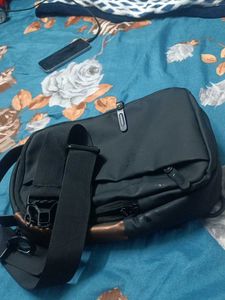 Stylish Black USB Sling Bag