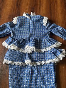 Blue custom made designer dress for 5-7yrs girls