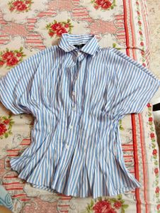 Oyela- Striped Corset fitted Shirt