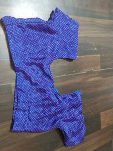 Blue Polka Dot Blouse