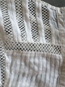Chic White Lace Trimmed Top