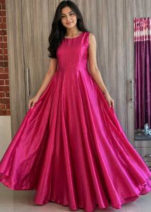 Pink Sleeveless flareyMaxi Dress