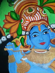Lord Krishna Acrylic Painting
