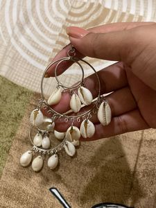 Peacock Design Earrings with Pearls