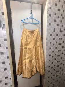 Elegant Gold Ethnic Skirt