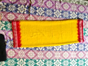 Yellow & Red Sari