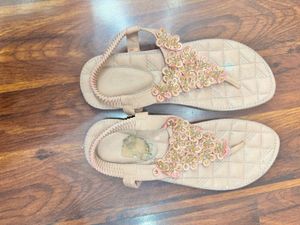 Elegant Embellished Flat Sandals