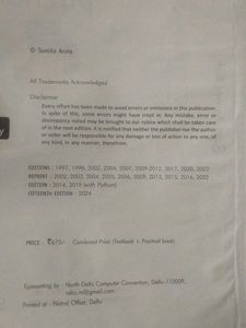 Computer Science with Python Textbook Class XII
