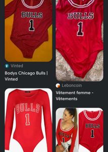 Chicago Bulls Inspired Bodysuit 🌹🍷🎴🎪🍒
