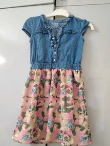 Guess Denim & Floral Camo Dress