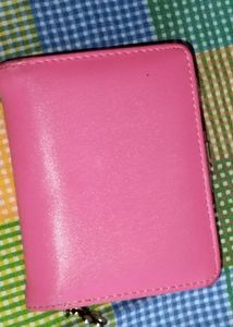 Pink Floral Accent Wallet