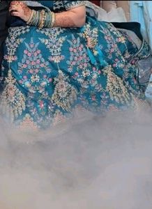 Emerald Embroidered Lehenga