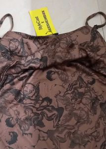 Gothic Renaissance Print Mini Dress