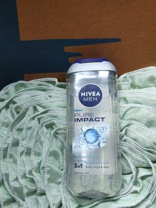 Nivea Men Pure Impact Shower Gel 3-in-1
