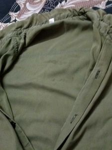 Men's Olive Green Casual Shirt