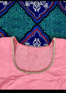 Baby Pink Straight Kurti