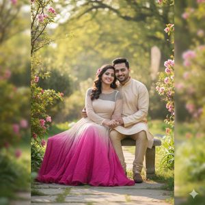 Ombre Western Gown