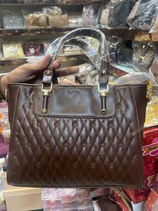 Stylish Textured Tote Handbag