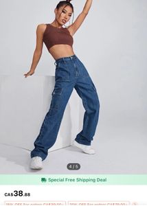 Cargo Denim Jeans