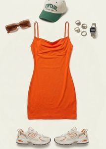 Forever 21 Vibrant Orange Mini Dress