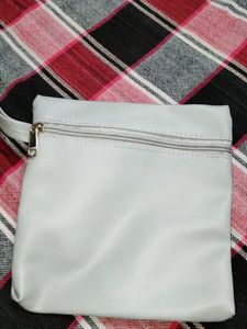 Simple silver Pouch