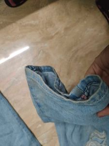 WIDE LEG TORN DEMIM ICE BLUE 💙