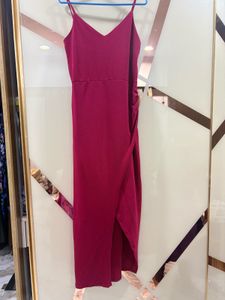 Red Sleevless Maxi dress