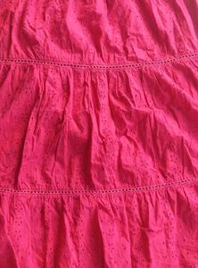Rose pink schiffli midi dress