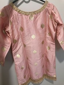 Party Wear Suit Baby Pink