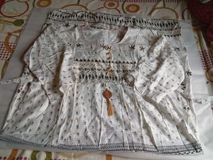 White Printed Kurtas