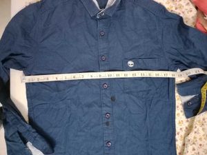 Timberland Men's Blue Button-Up Shirt